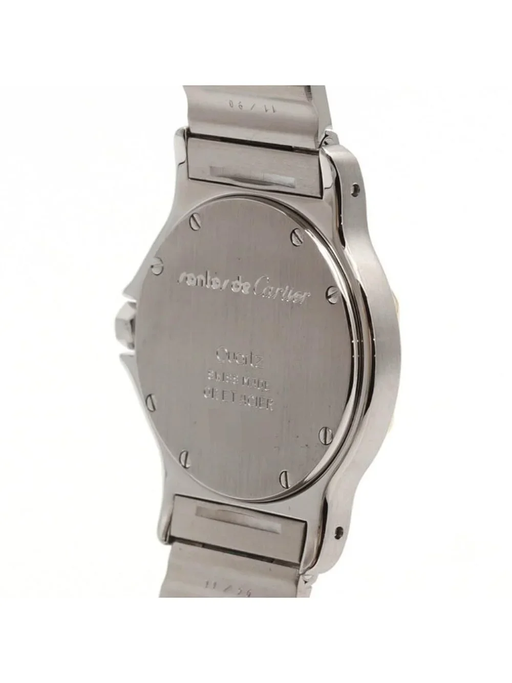 Cartier Santos Octagon LM Stainless Steel Yellow Gold Quartz Watch